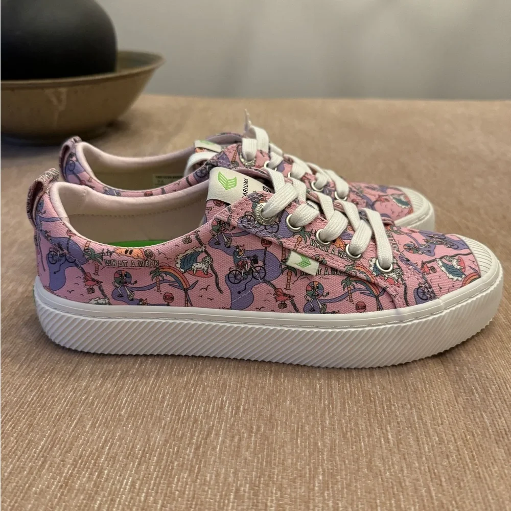 NWT! Cariuma Crooked Media Lovett or Leave It Low Sneaker, sz 7.5 - Picture 5 of 11